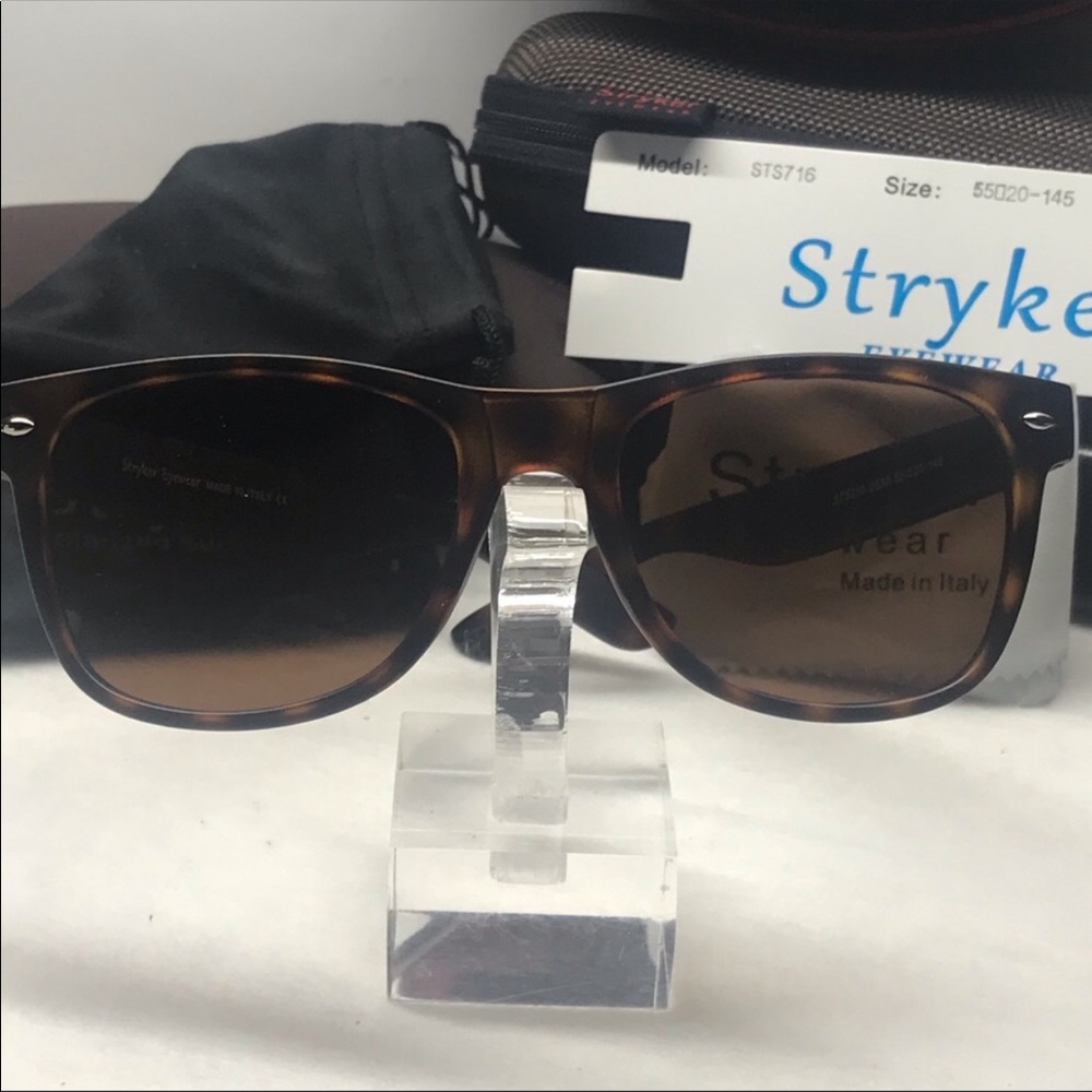 NWT Stryker Polarized Tortoise with Brown lens 716